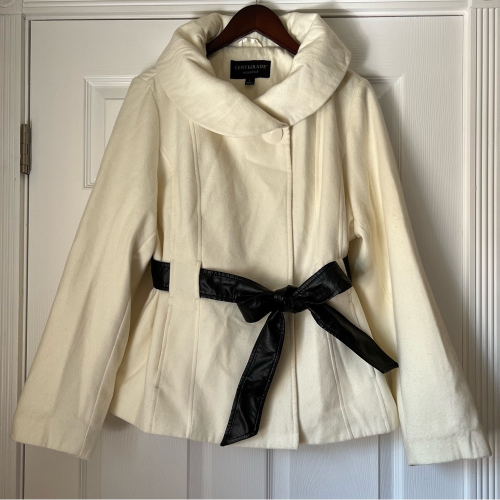 Centigrade Outerwear Winter White Coat Large